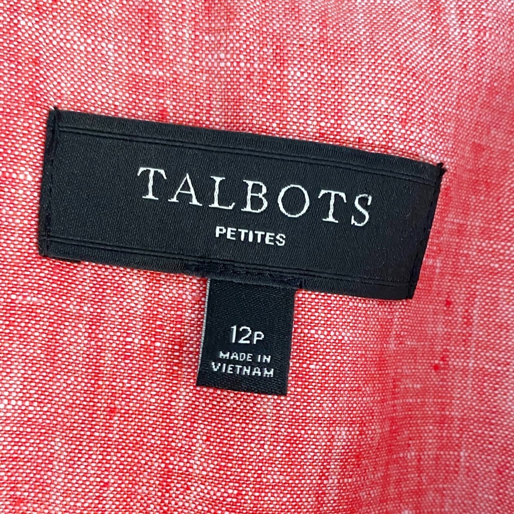 Talbots Fully Lined Single Vent Blazer 100% Linen - image 2